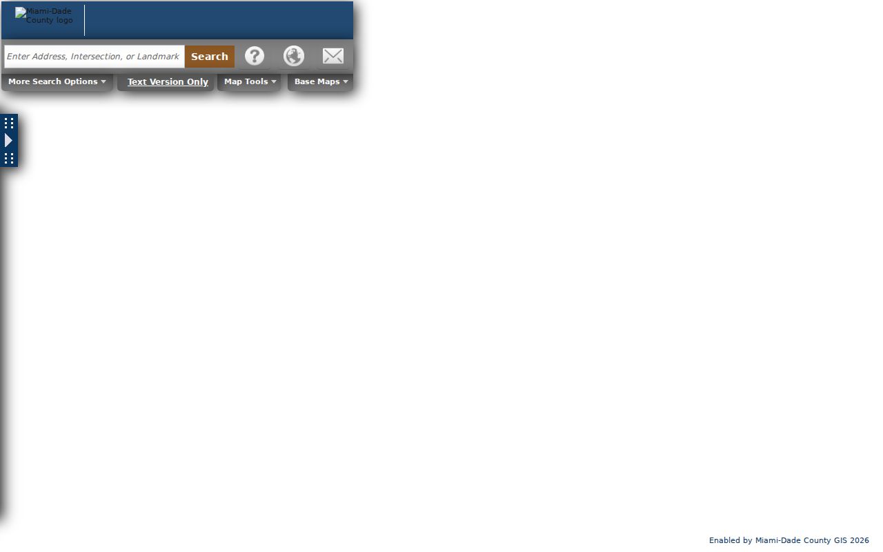 Miami-Dade Land Information parcel viewer used for Doral street records