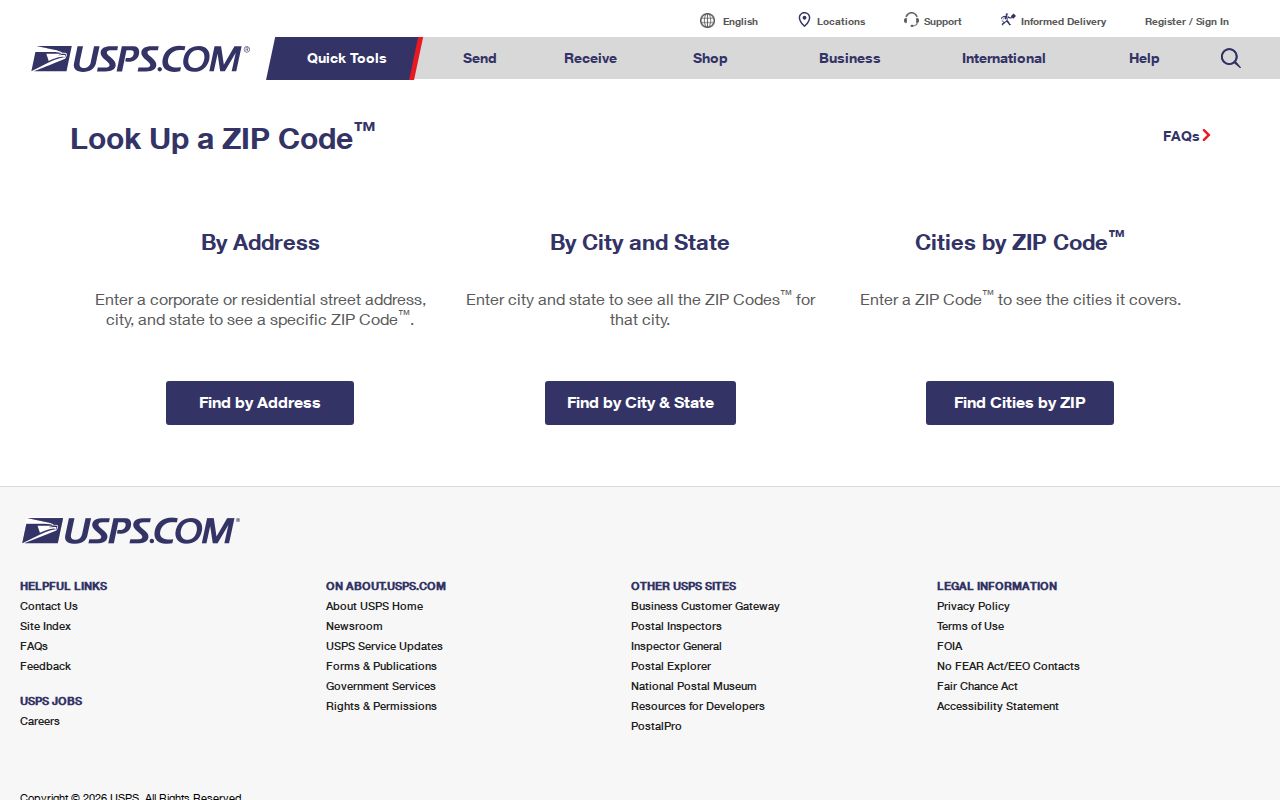 Official USPS lookup used to verify a Doral ZIP code and mailing address